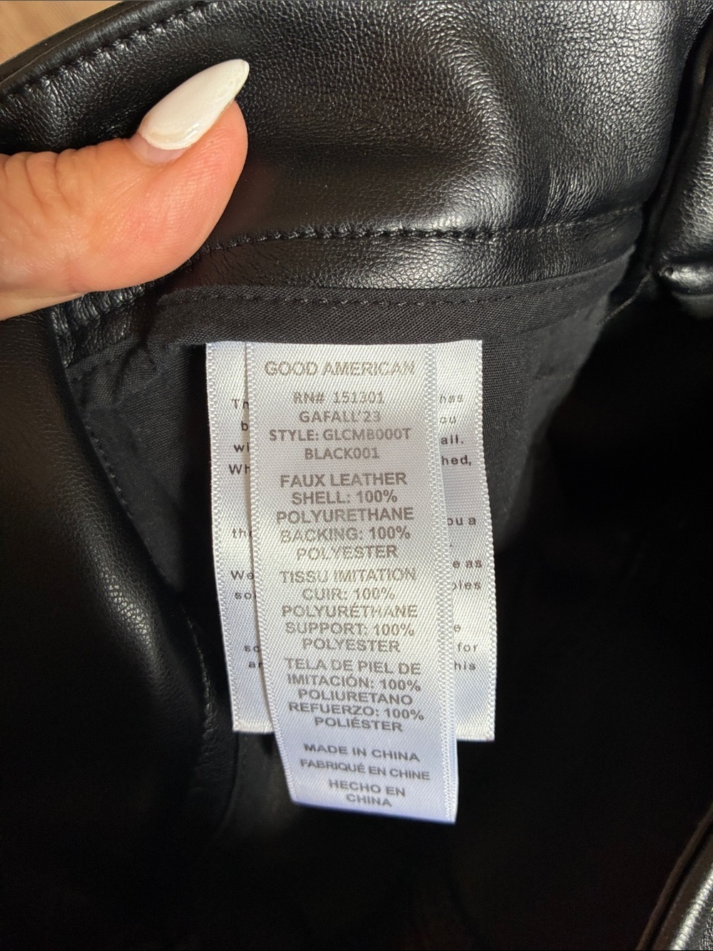 Good American High Rise Faux leather Flare leg Pants Womens 26 Versatile Sleek - Picture 10 of 11